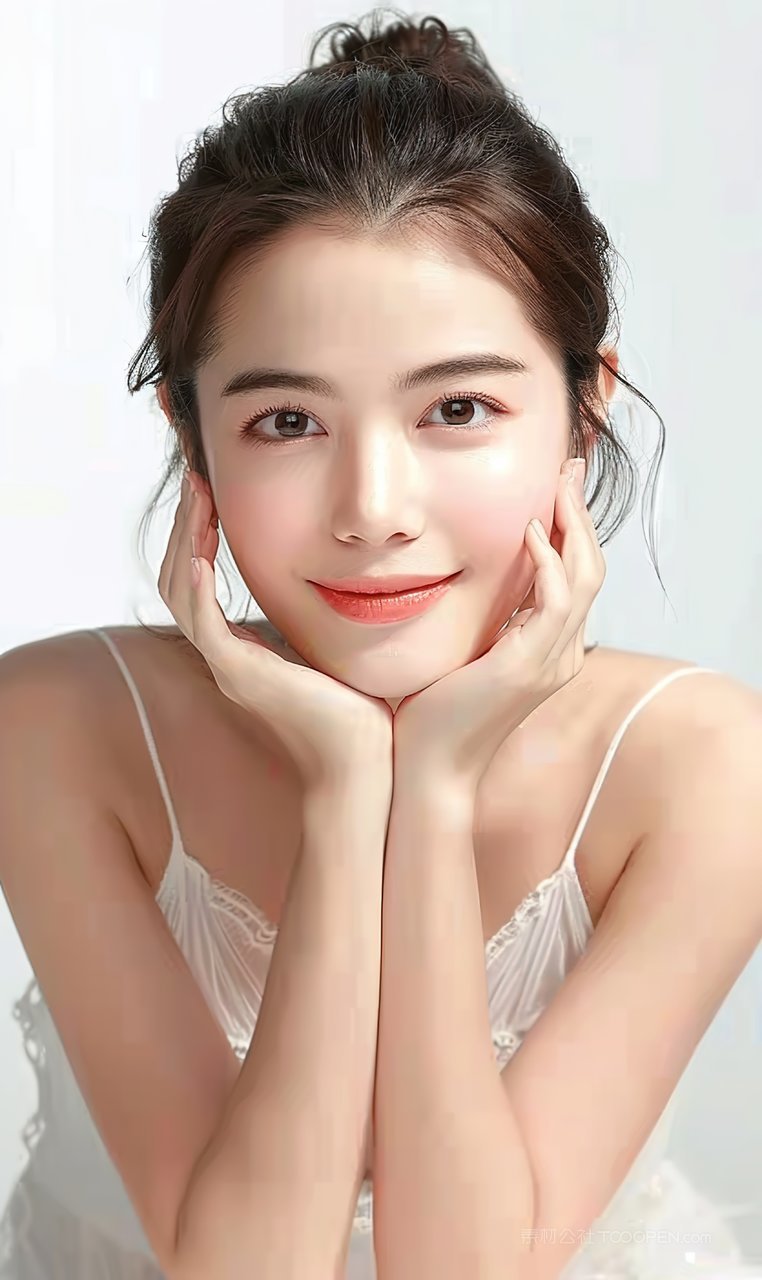 女性端庄彩妆魅力高雅美容美白青春时尚美女