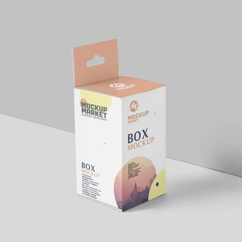 货架带挂短矩形盒子psd样机 (1)