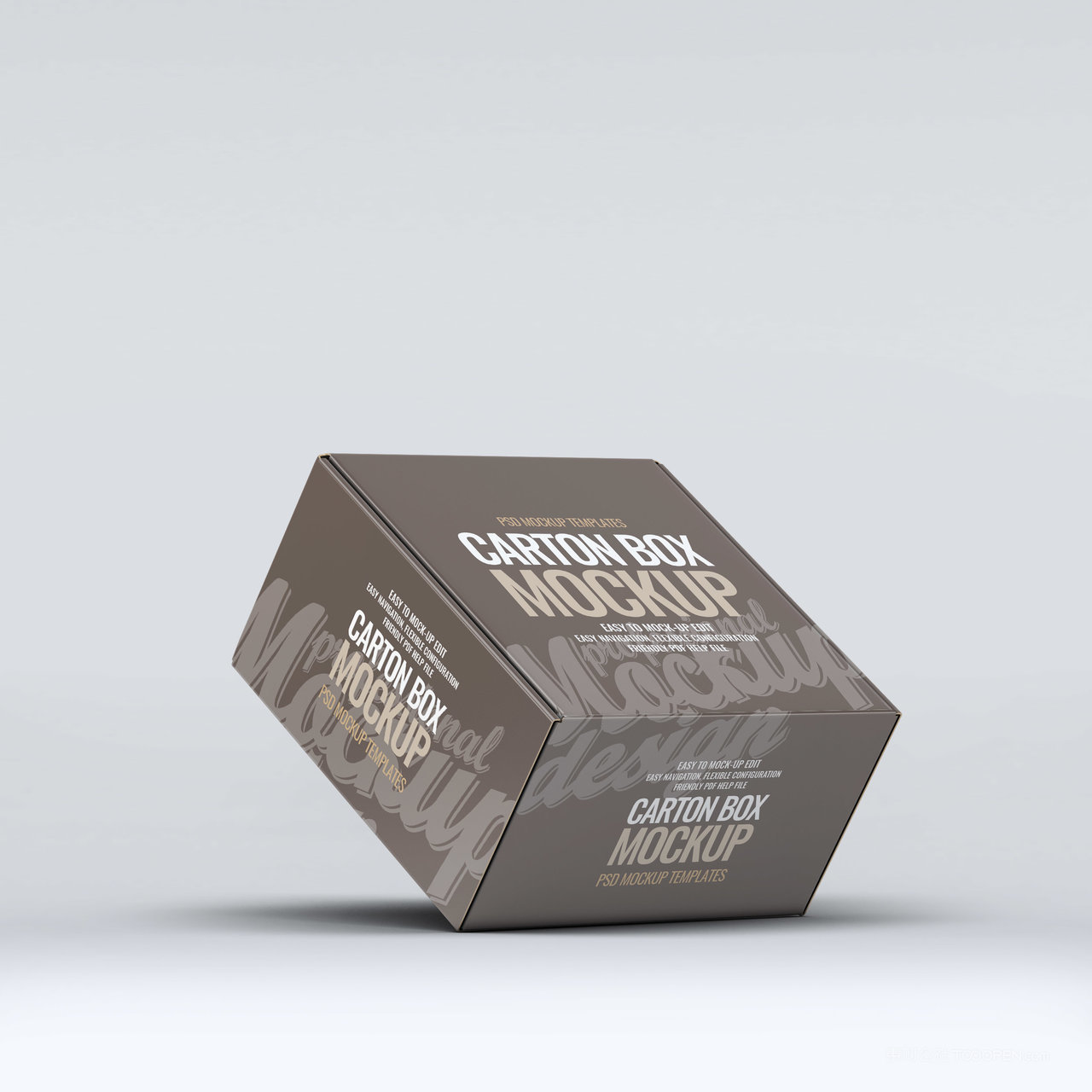 卡通包装盒子样机