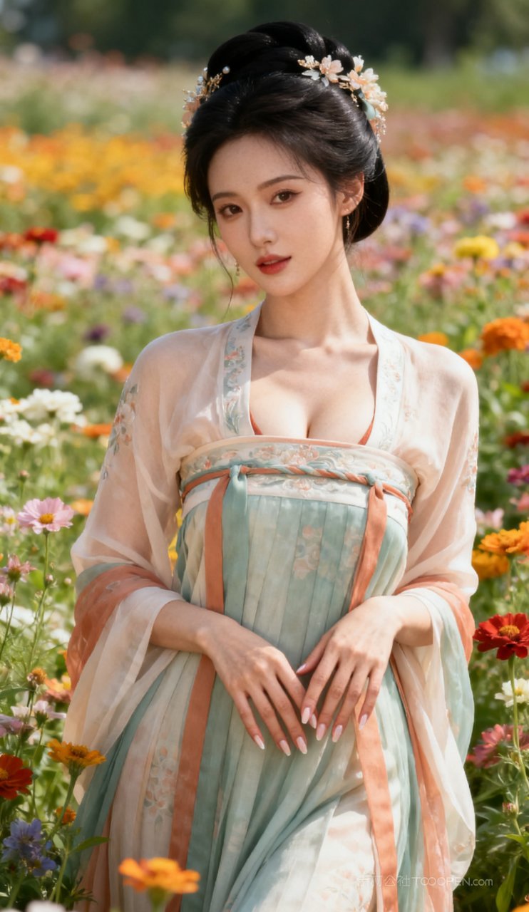 国风古风美女妩媚汉服少女美艳大胸性感