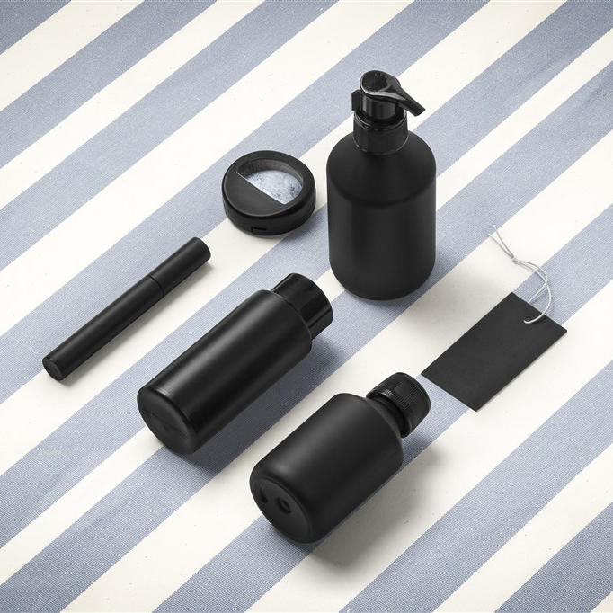 化妆品瓶子盒子玻璃瓶包装贴图样机设计模板效果VI素材PSD分层