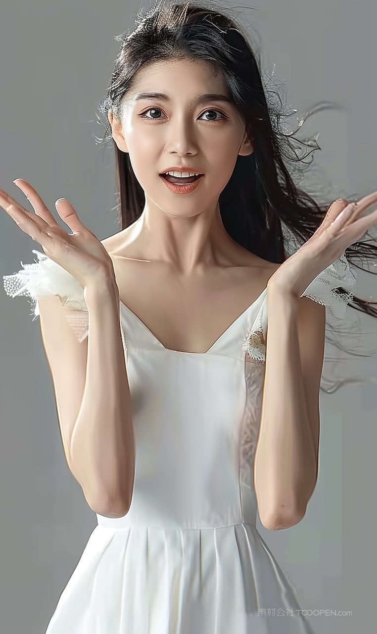 彩妆端庄女性美容青春魅力高雅时尚美白美女