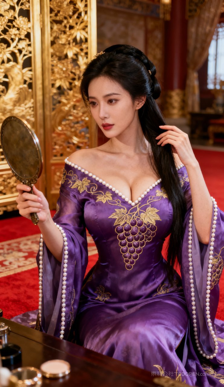 美艳美女丰腴性感古风女性写真汉服