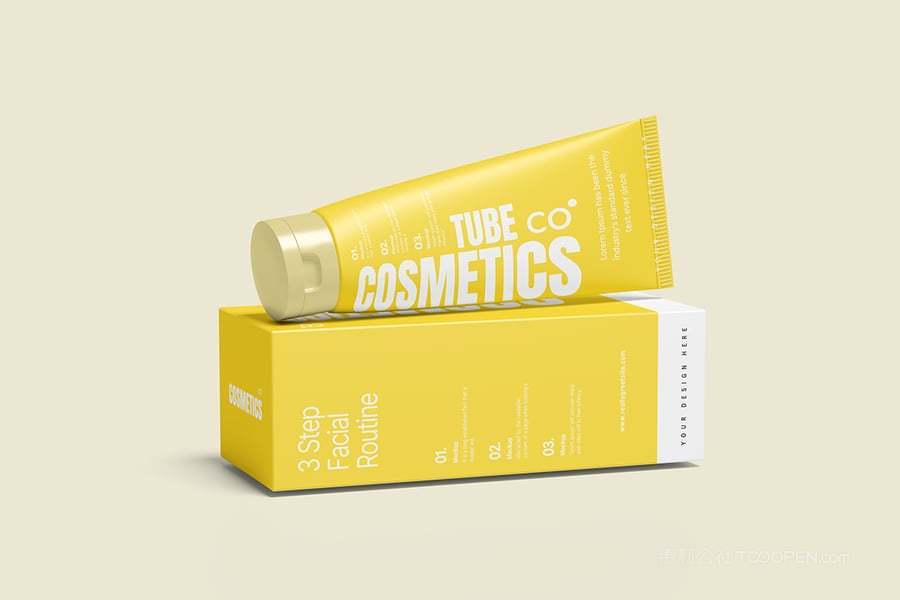 护肤品管包装样机