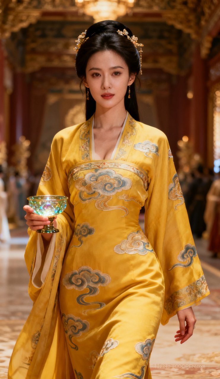 汉服美女大胸美艳妩媚古风性感