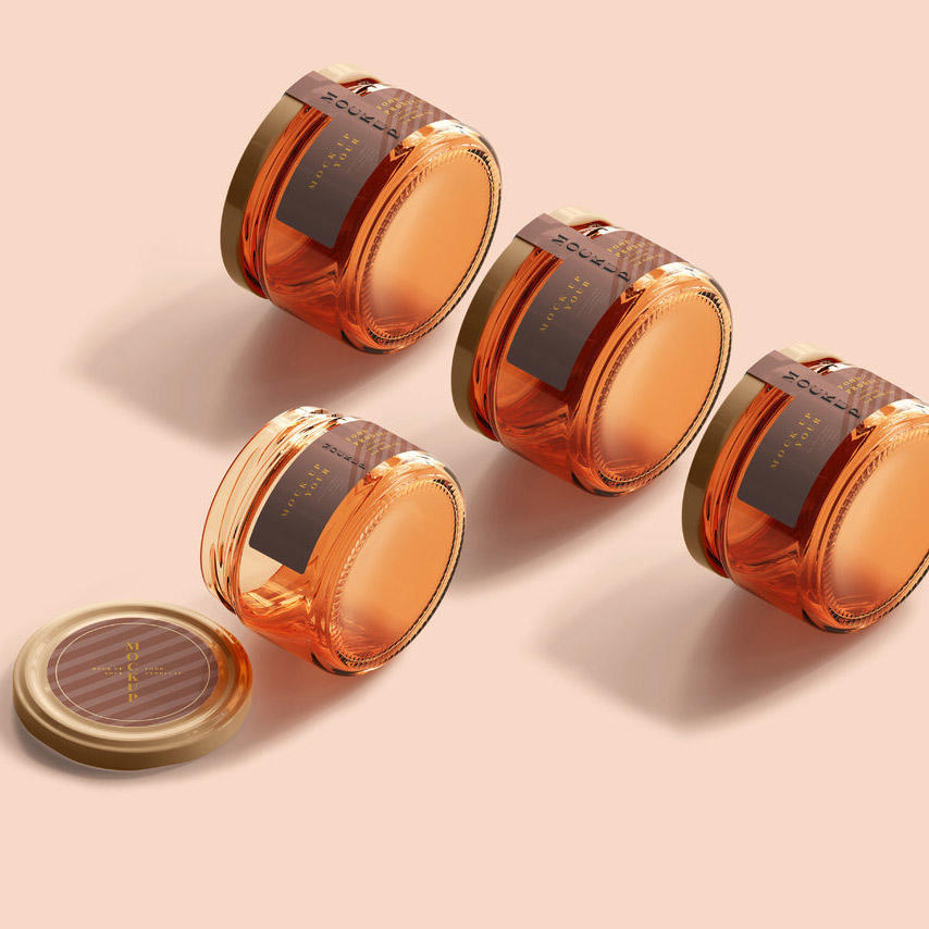 蜂蜜玻璃罐样机