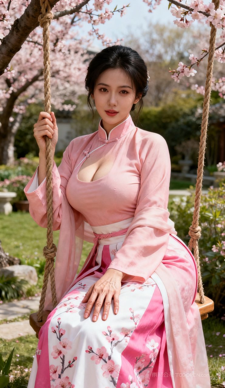 丰腴美艳美女汉服写真古风性感女性