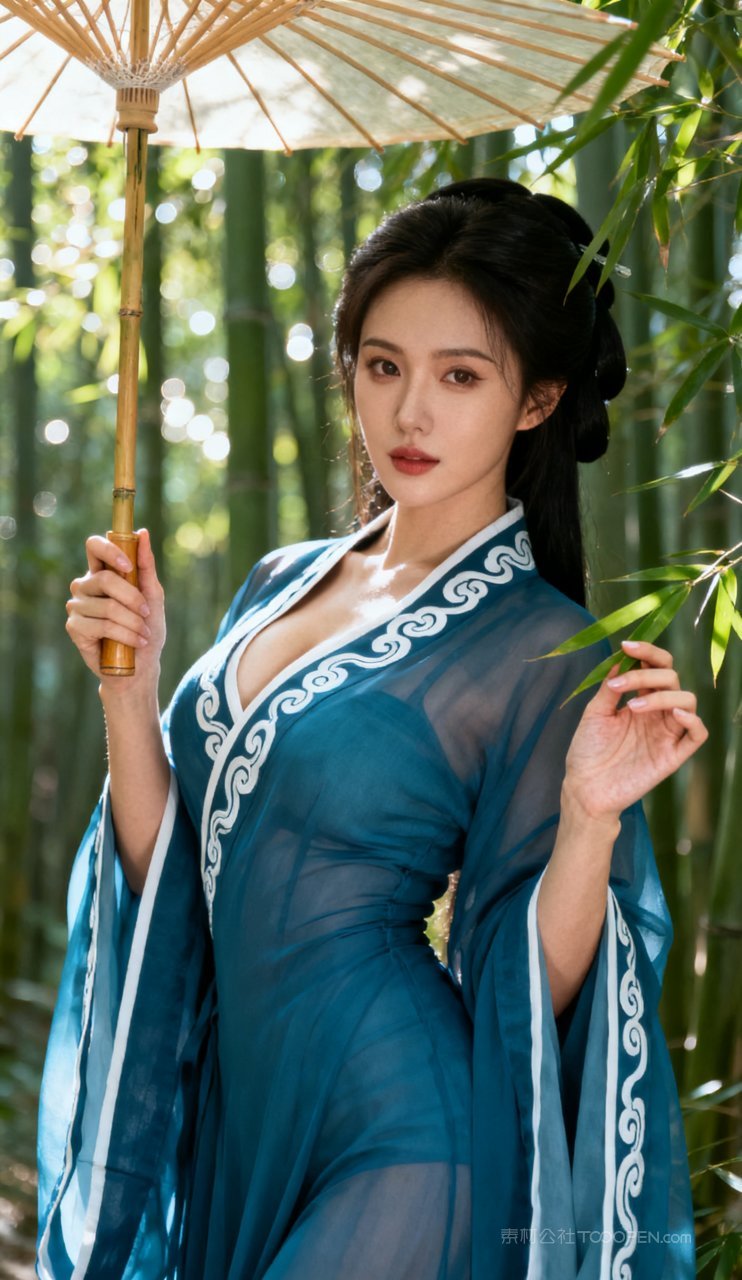 古风少女大胸妩媚性感汉服美艳美女