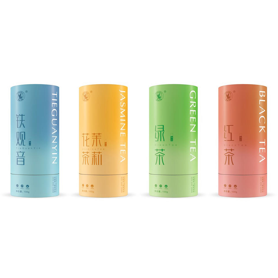 茶叶礼盒包装盒立盒圆筒盒彩盒包装样机