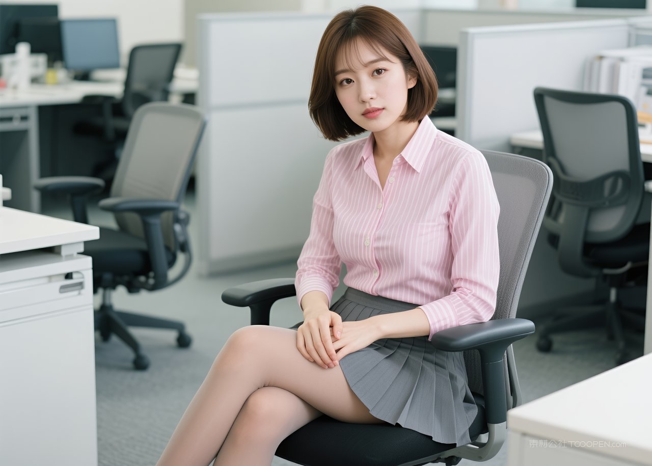 短裙美腿女性职业美女模特写真性感丝袜