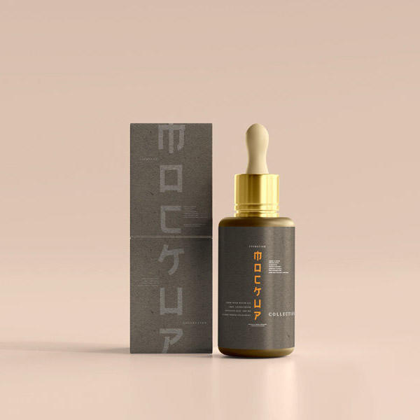 化妆品滴管瓶包装样机