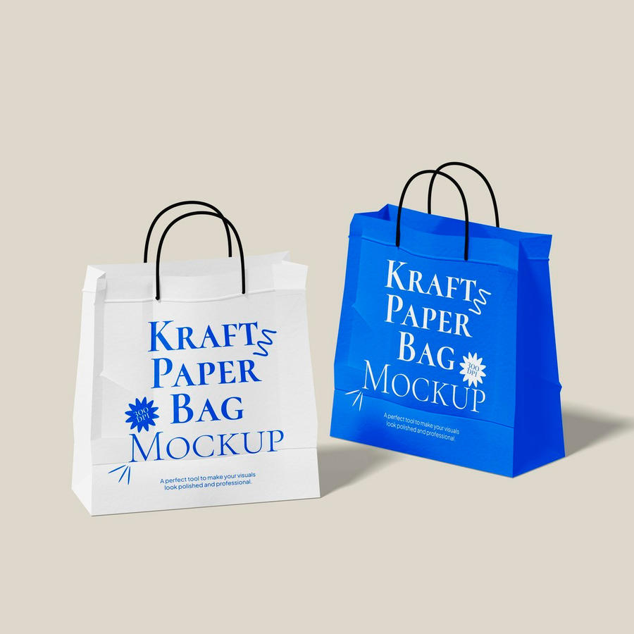 纸袋购物袋样机