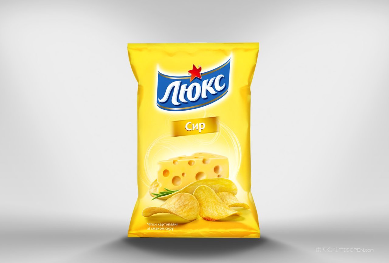 薯片食品塑料包装样机