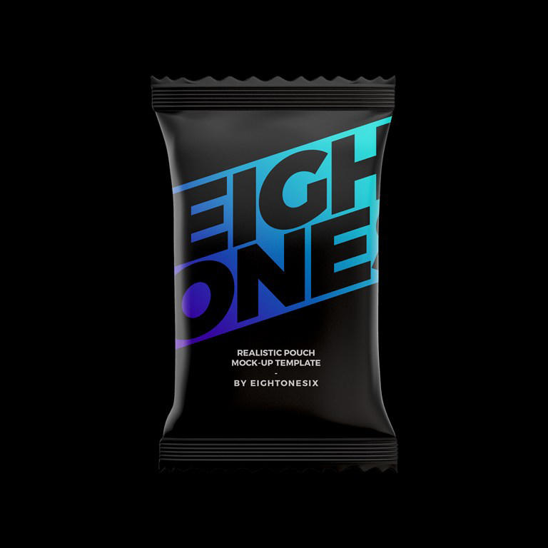 食品包装袋膨化贴图样机设计模板风格效果VI素材PSD分层