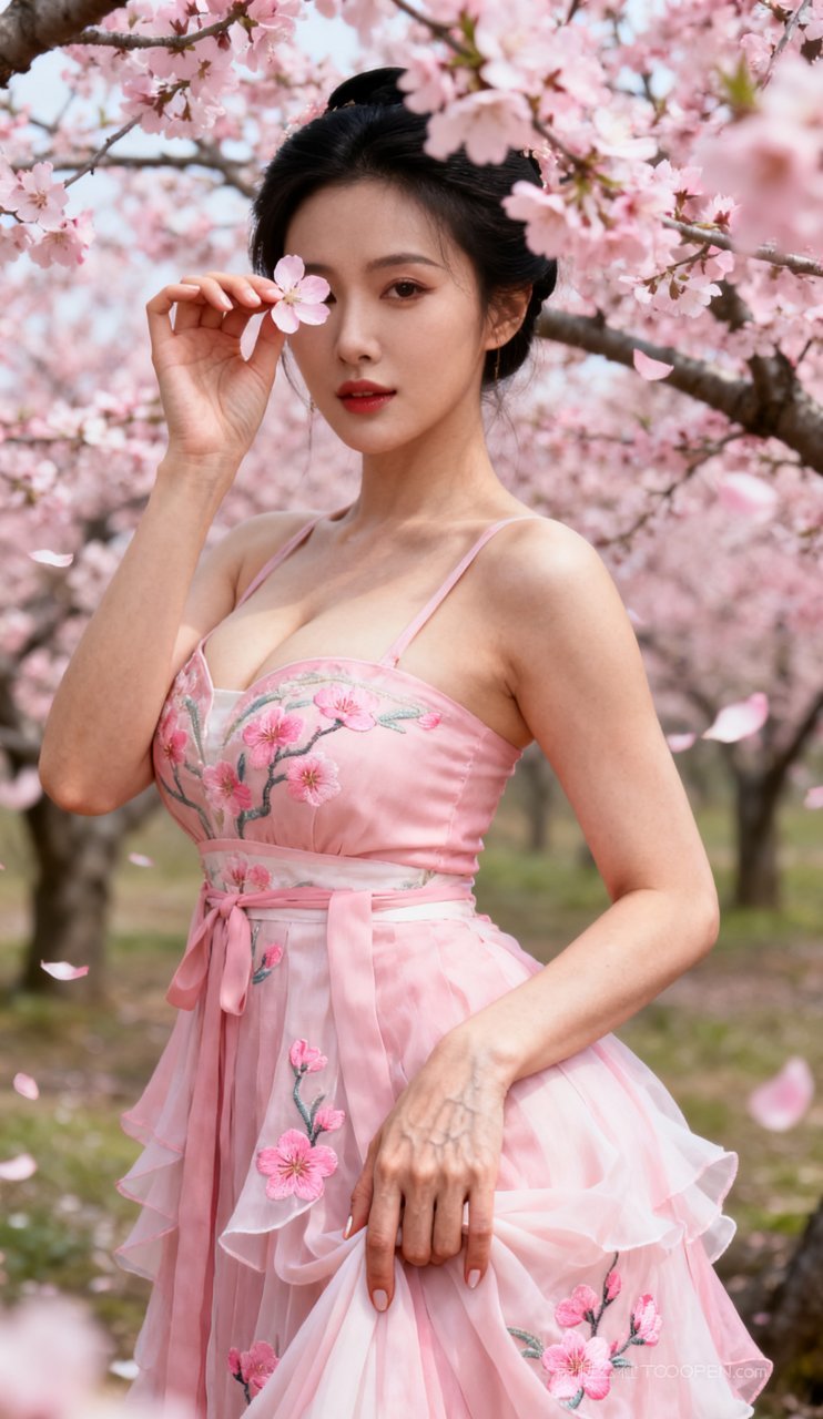 汉服美女性感妩媚少女美艳大胸古风