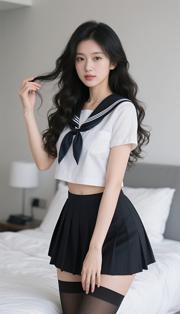 模特制服丝袜长腿美女短裙美腿