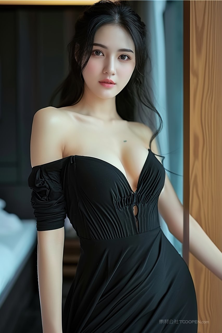 服装年轻时尚魅力气质摄影长发美女模特美白