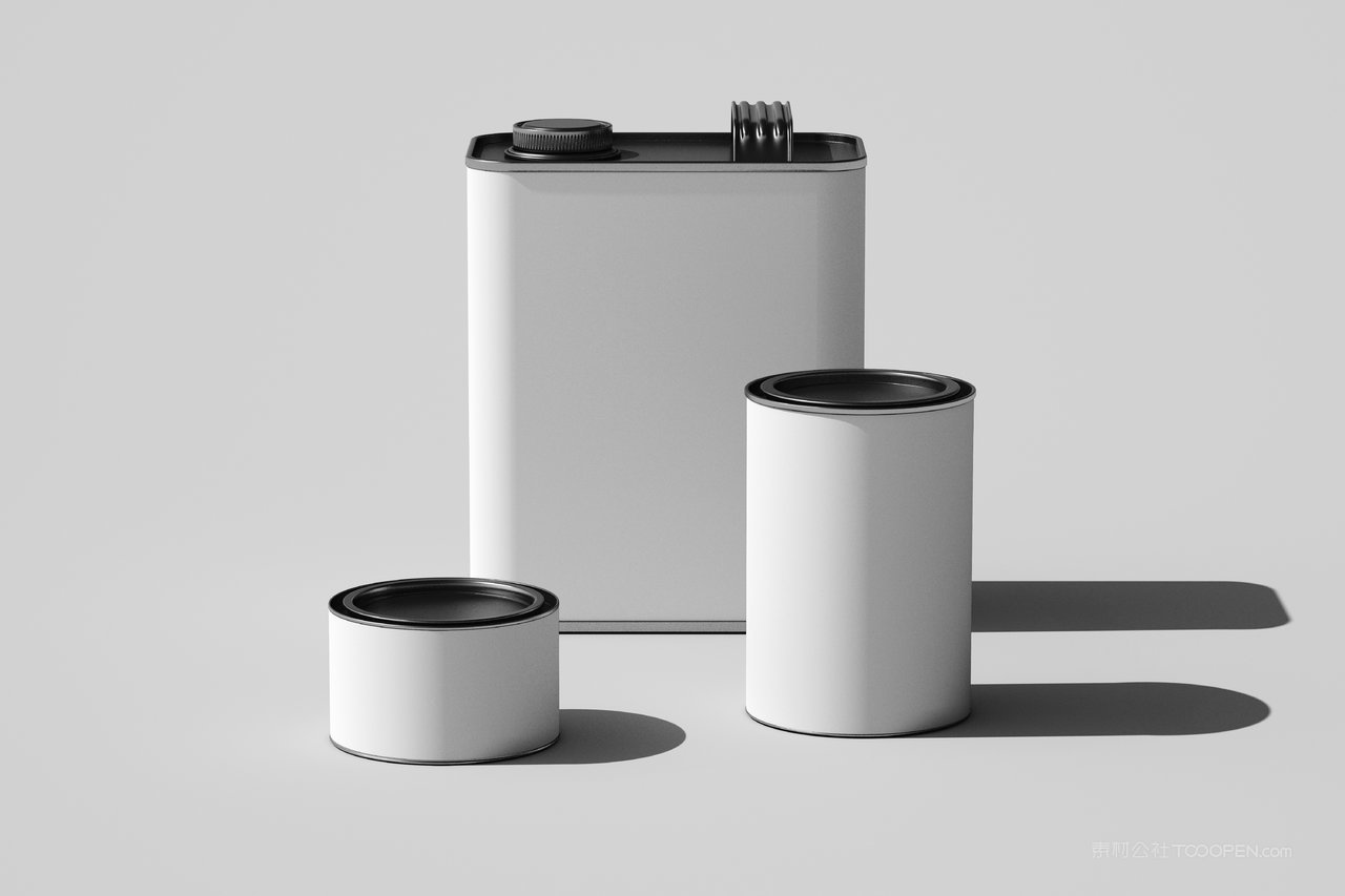 【2205期】简洁极简金属罐头包装展示样机 (1)