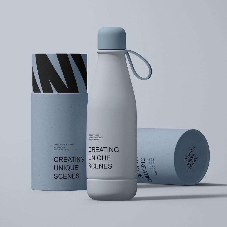 哑光水瓶管样机