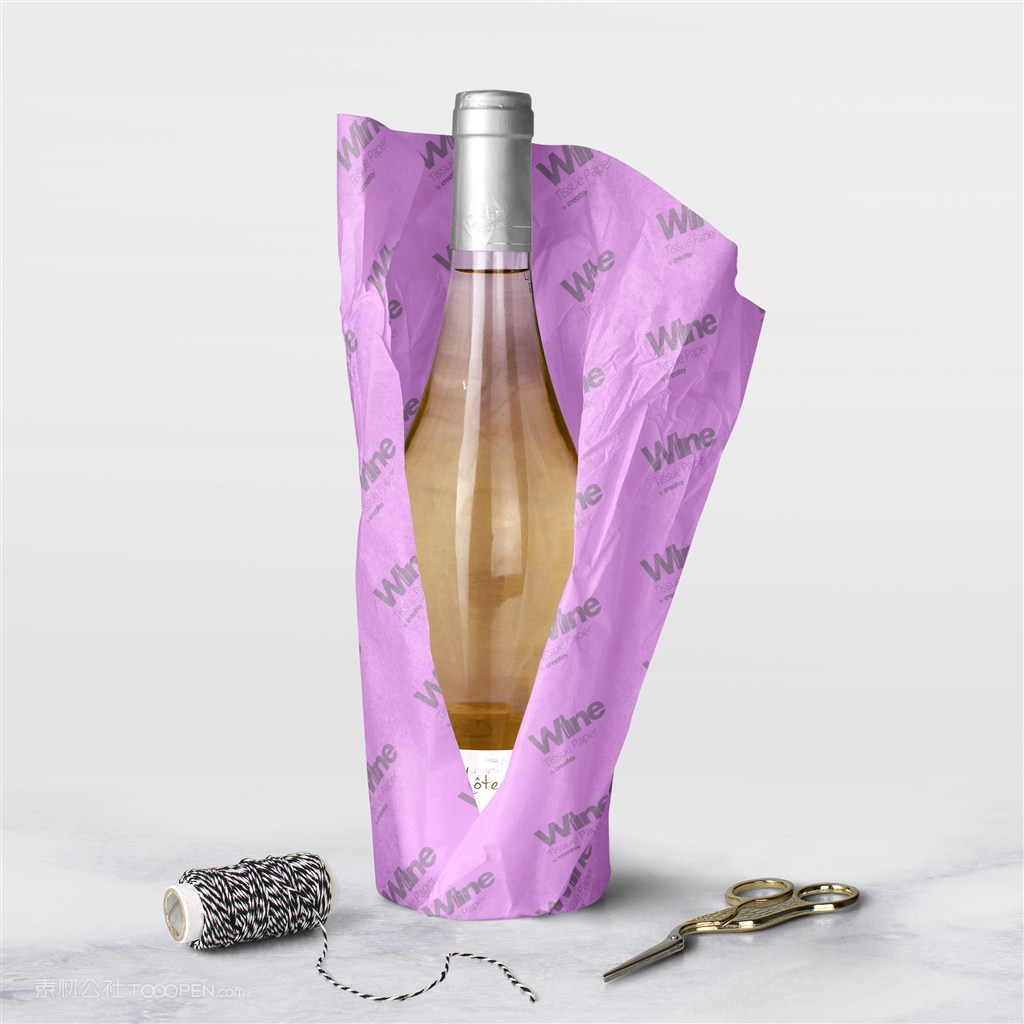 红酒包装样机