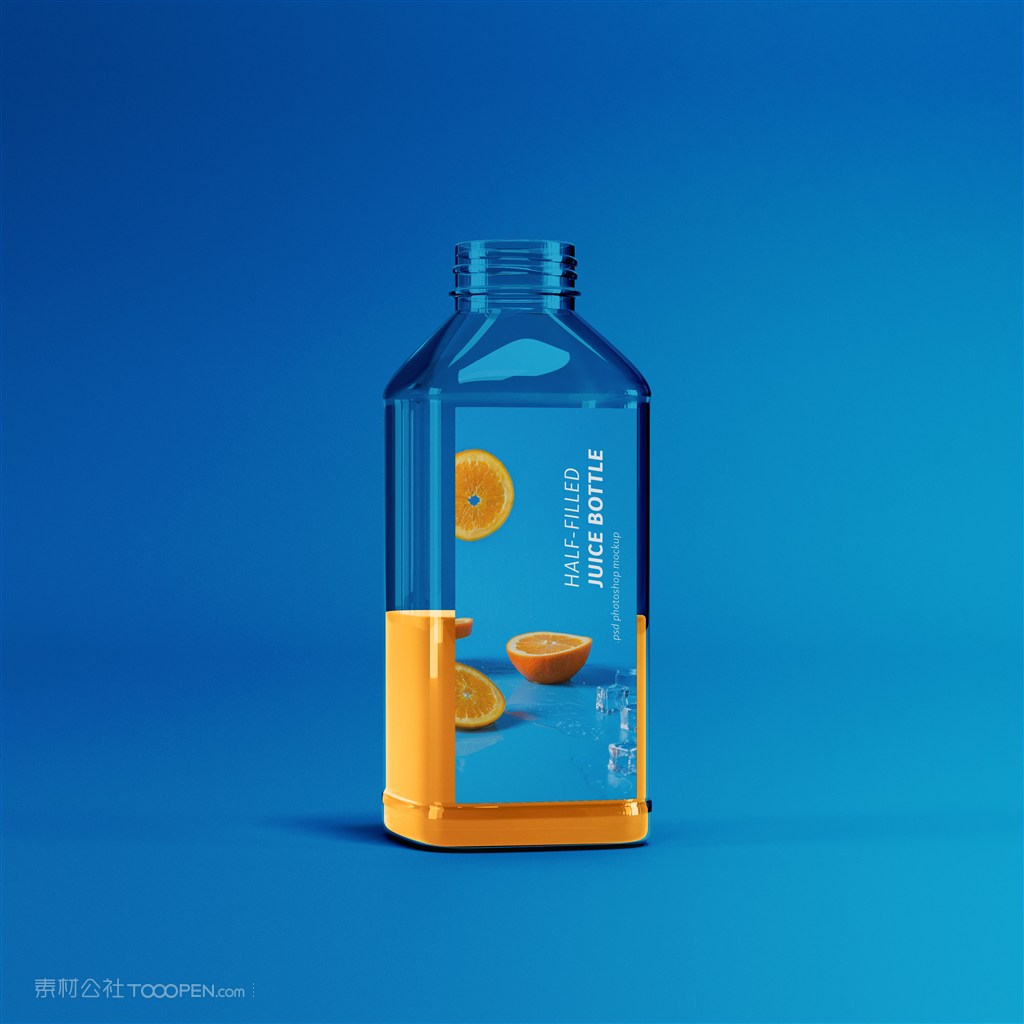 没有盖子的水瓶贴图样机