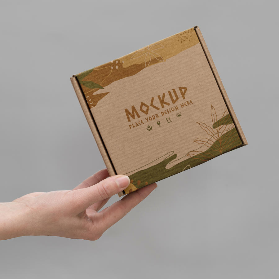翻盖纸盒包装样机
