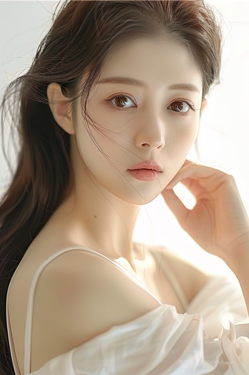 优美时尚年轻清纯女性美容彩妆青春魅力美女