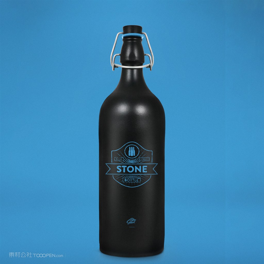 啤酒瓶啤酒杯品牌logo样机