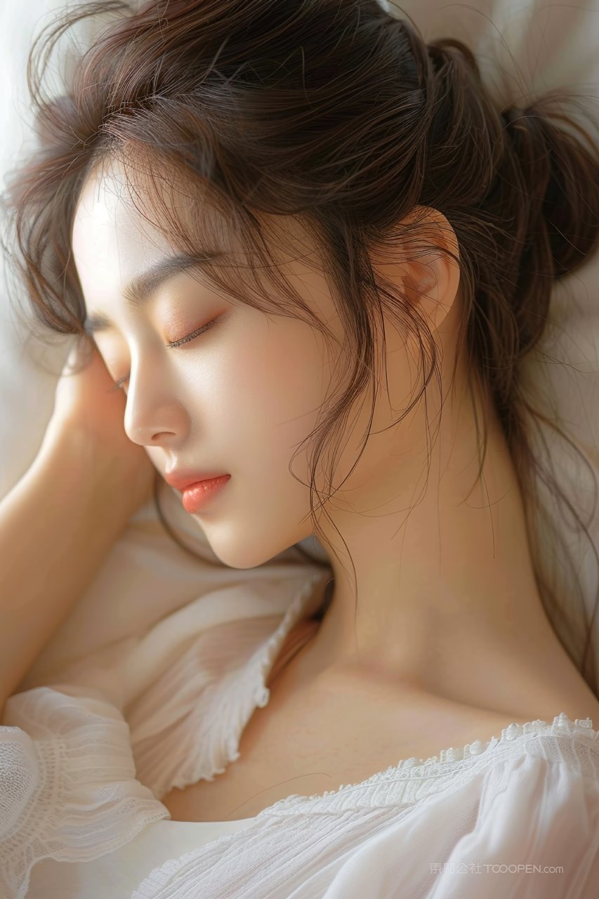 优雅优美活力美女少女年轻女性青春彩妆