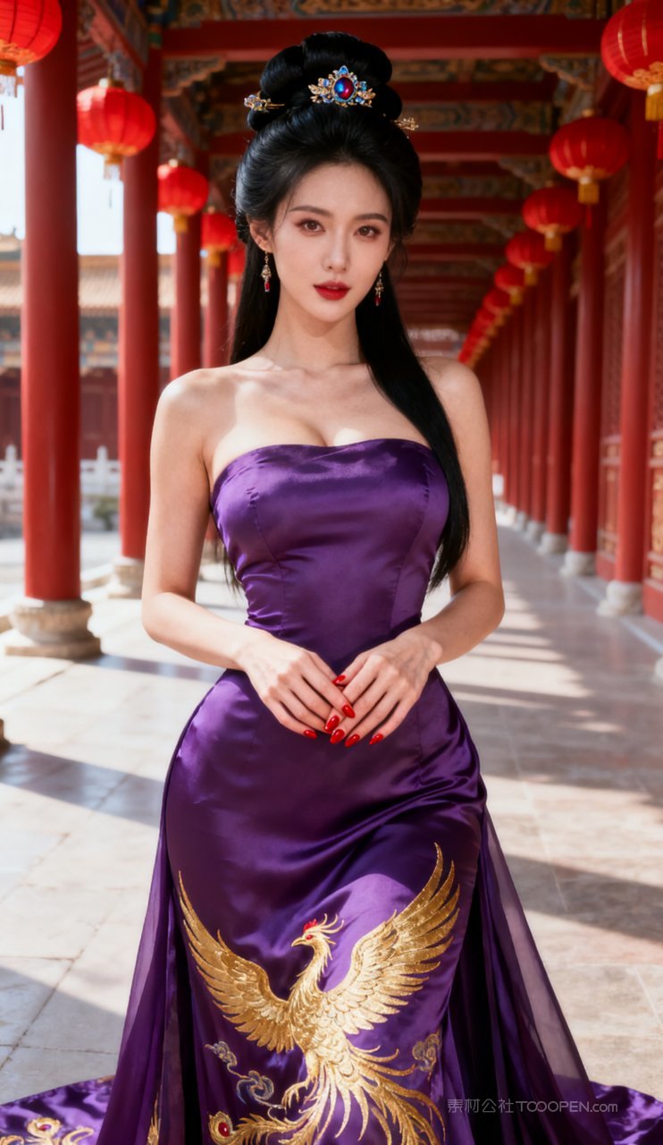 汉服美女美艳少女妩媚性感大胸古风