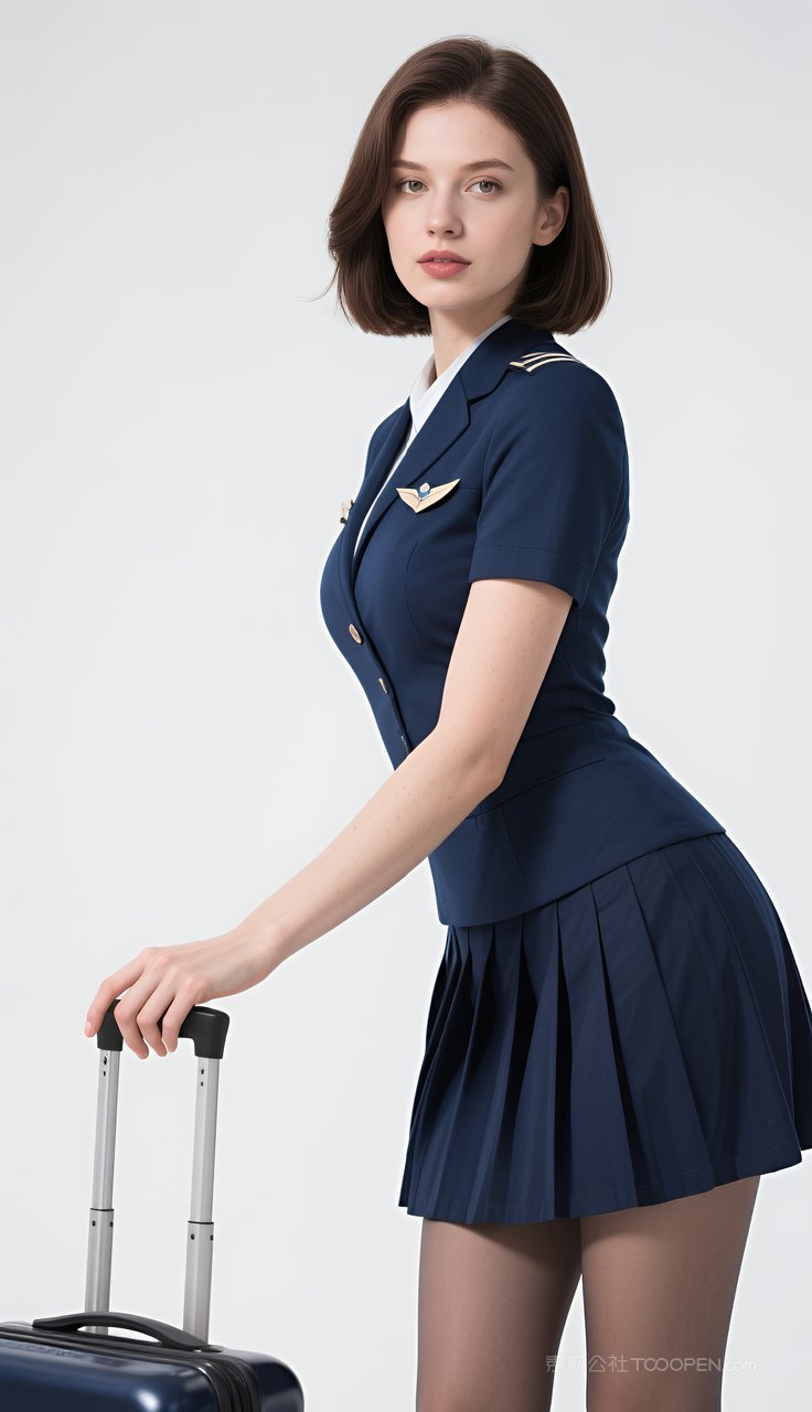 美女性感欧美模特短裙丝袜长腿迷人