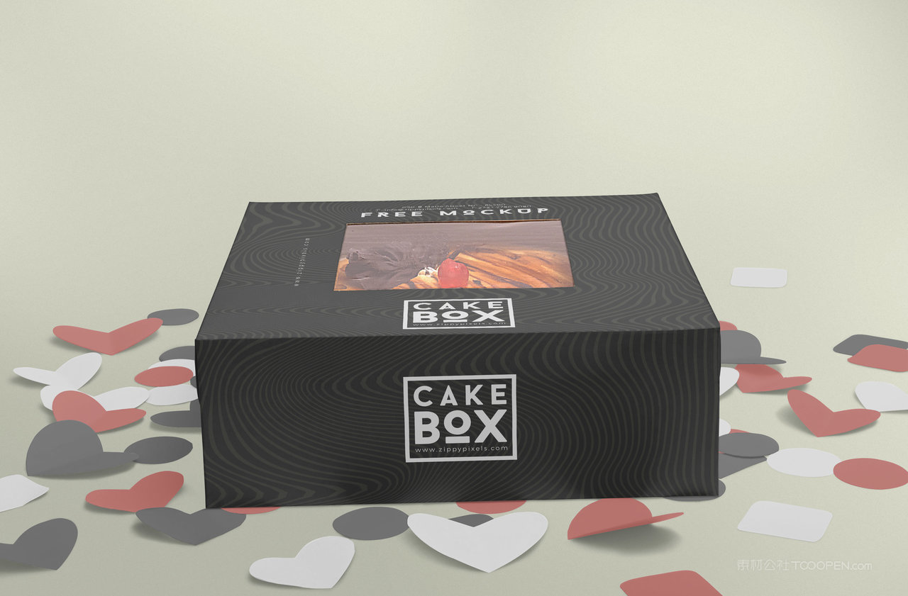 蛋糕盒包装样机
