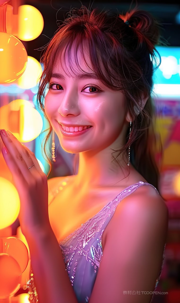 时尚魅力彩妆优美美女清纯美容