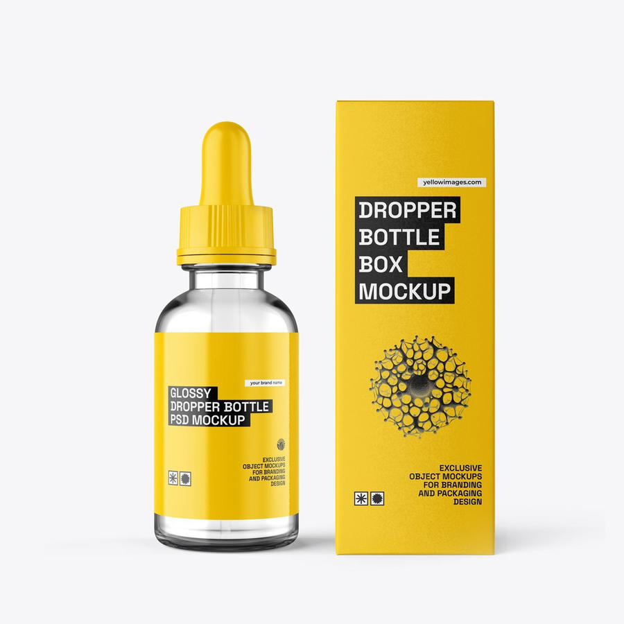 滴管瓶包装盒样机