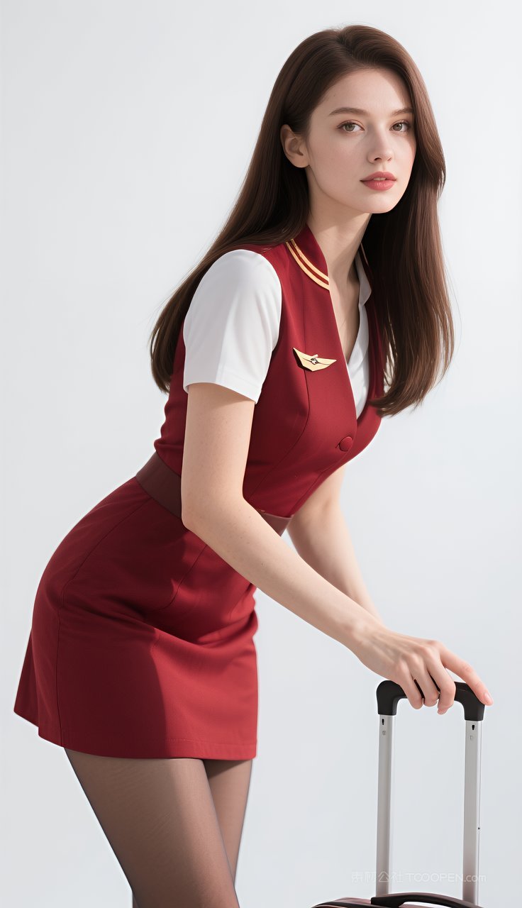 丝袜长腿模特性感欧美短裙迷人美女