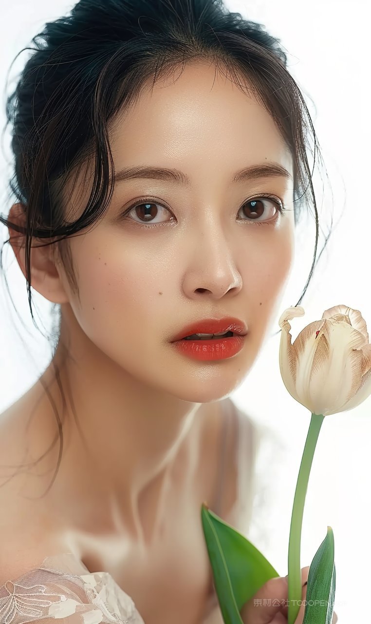 盛装彩妆气质青春美女美容女性活力