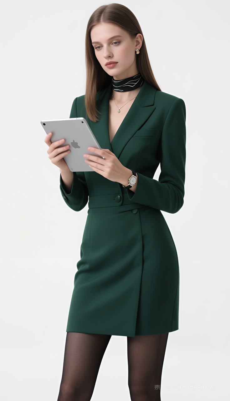 模特性感美腿丝袜欧美长腿腿模短裙美女