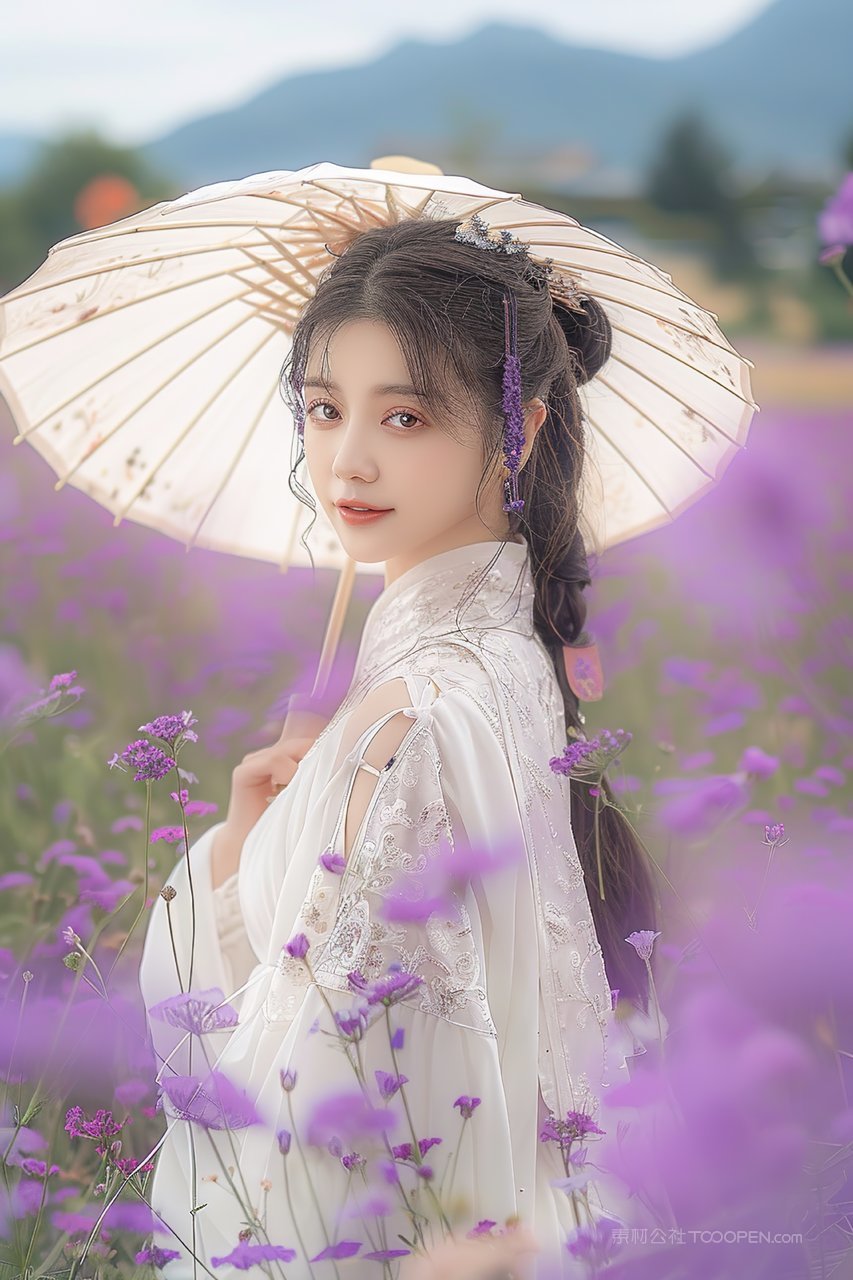 时尚美女彩妆青春魅力女性年轻清纯优美