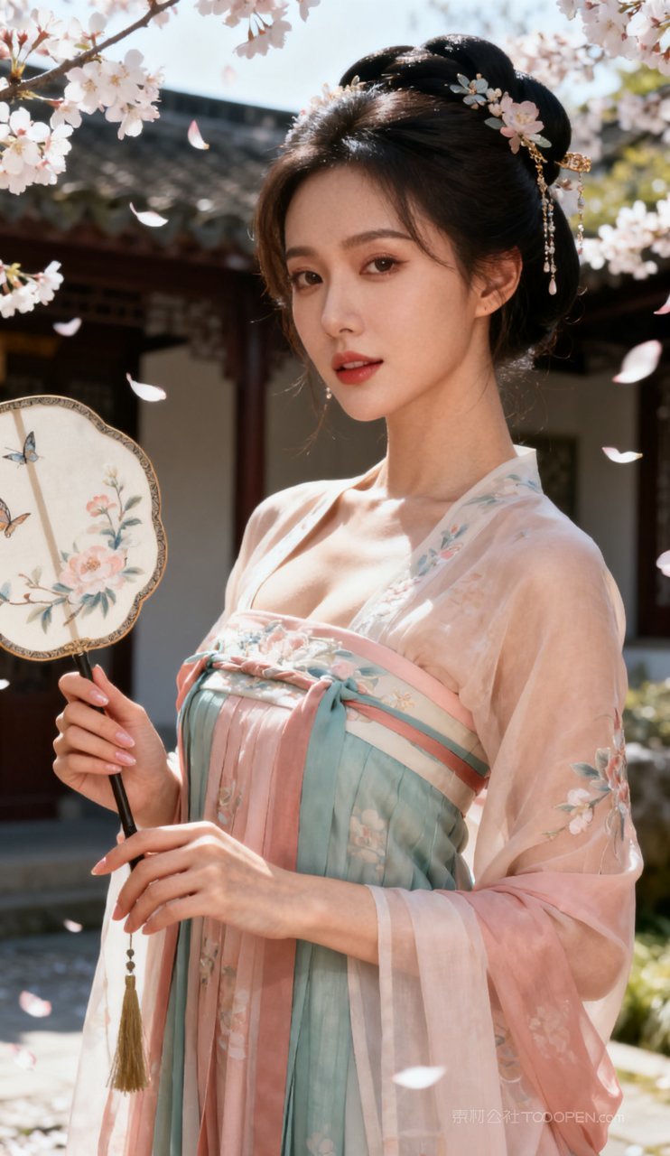 美女摄影古风汉服美艳女性丰腴性感