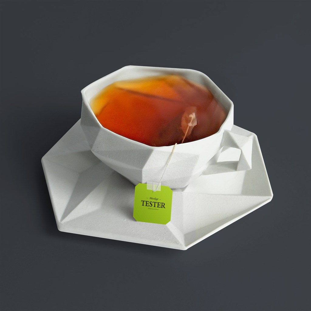 高档茶叶茶包标签吊牌贴图