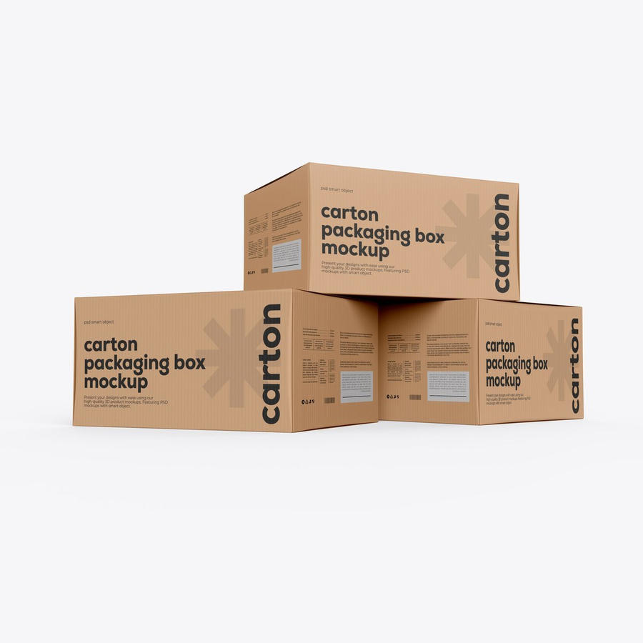 牛皮纸纸箱盒样机