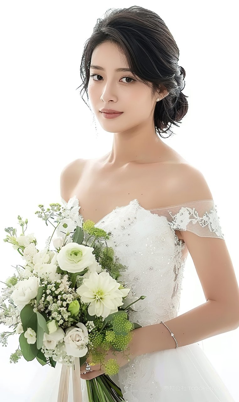 高雅美白少女护肤气质魅力美妆迷人女性