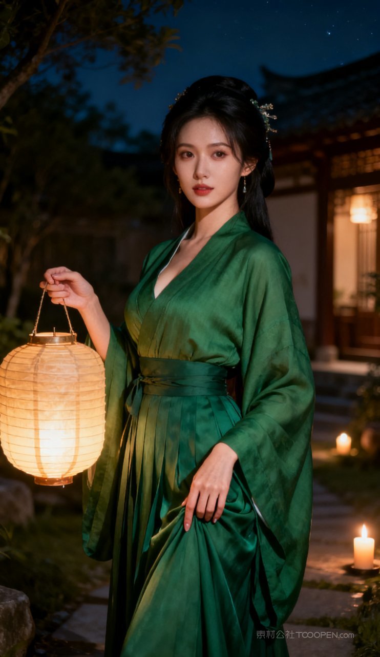 性感大胸少女汉服古风美艳妩媚美女