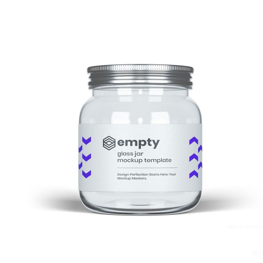 小空玻璃罐样机