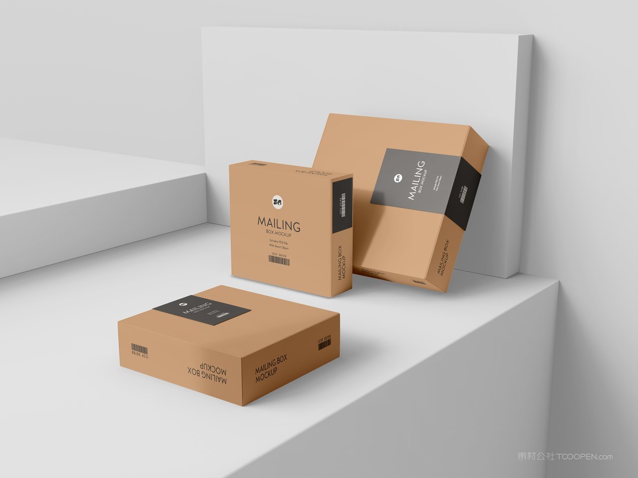 纸质快递包裹盒样机