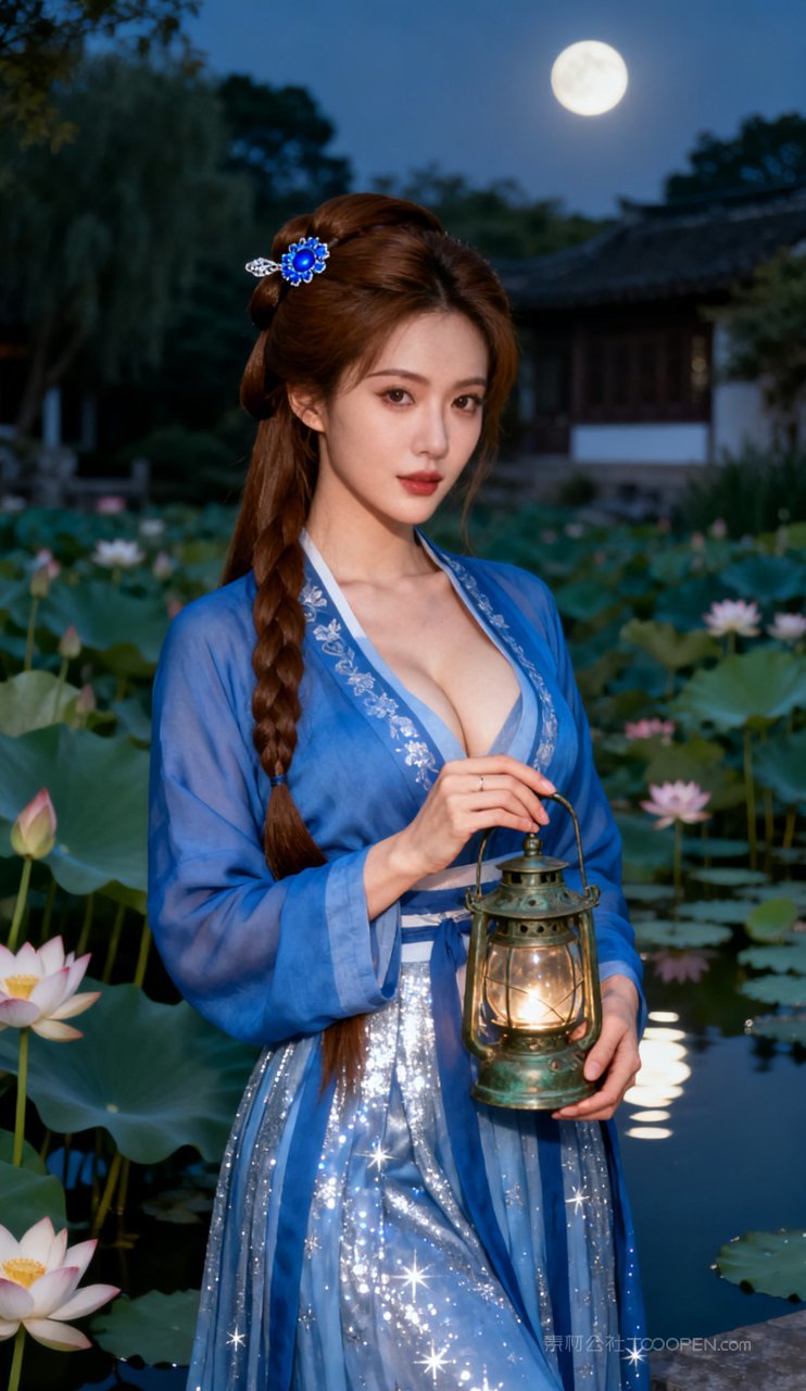 丰腴性感女性美女汉服古风美艳摄影