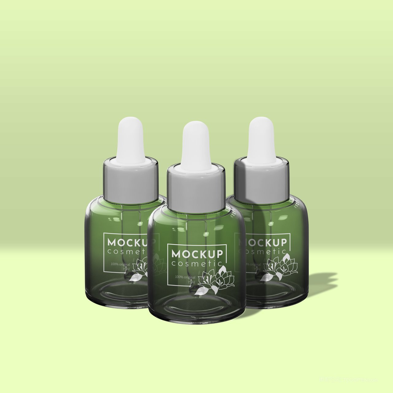 杀蚊液玻璃瓶包装样机