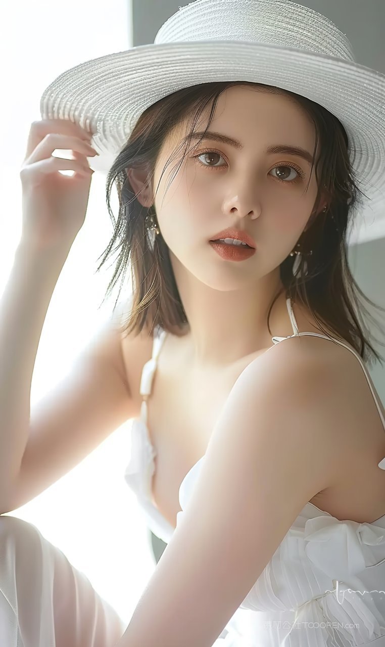 护肤青年时尚美白个性清纯美女女性