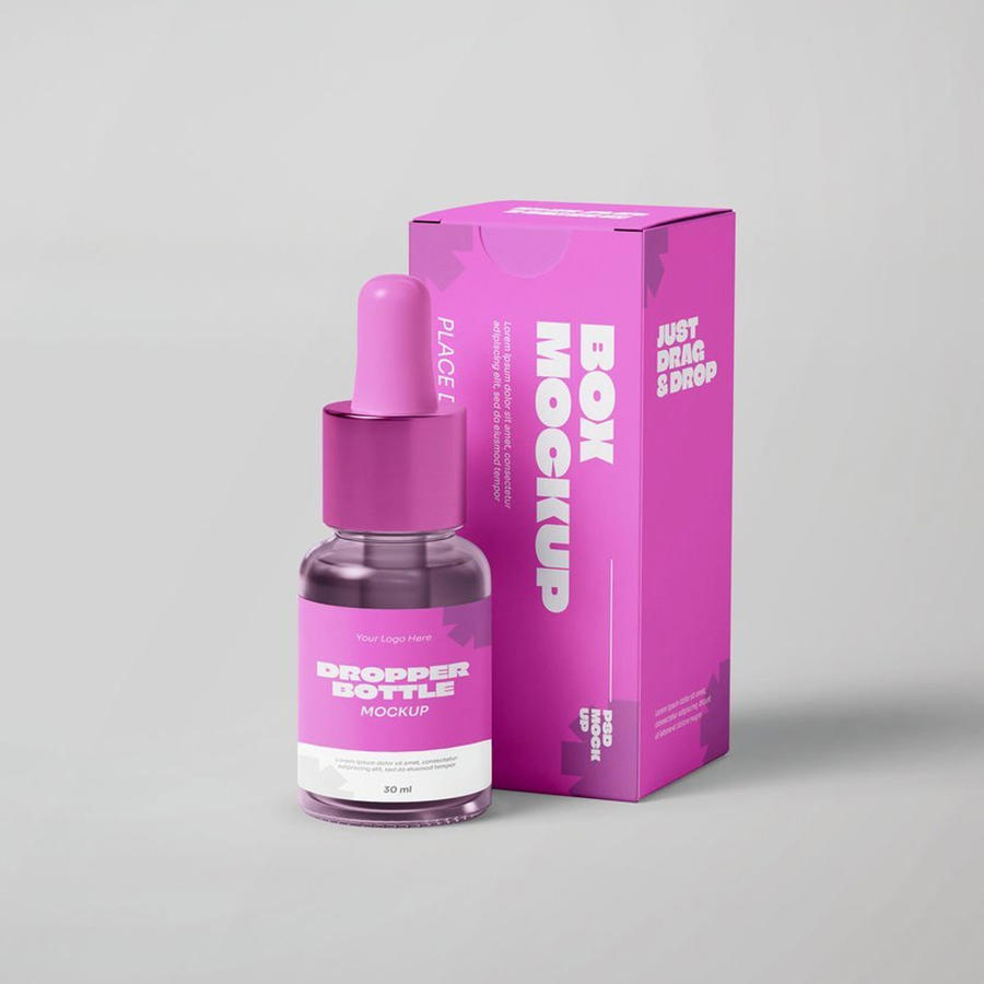 滴管瓶包装样机