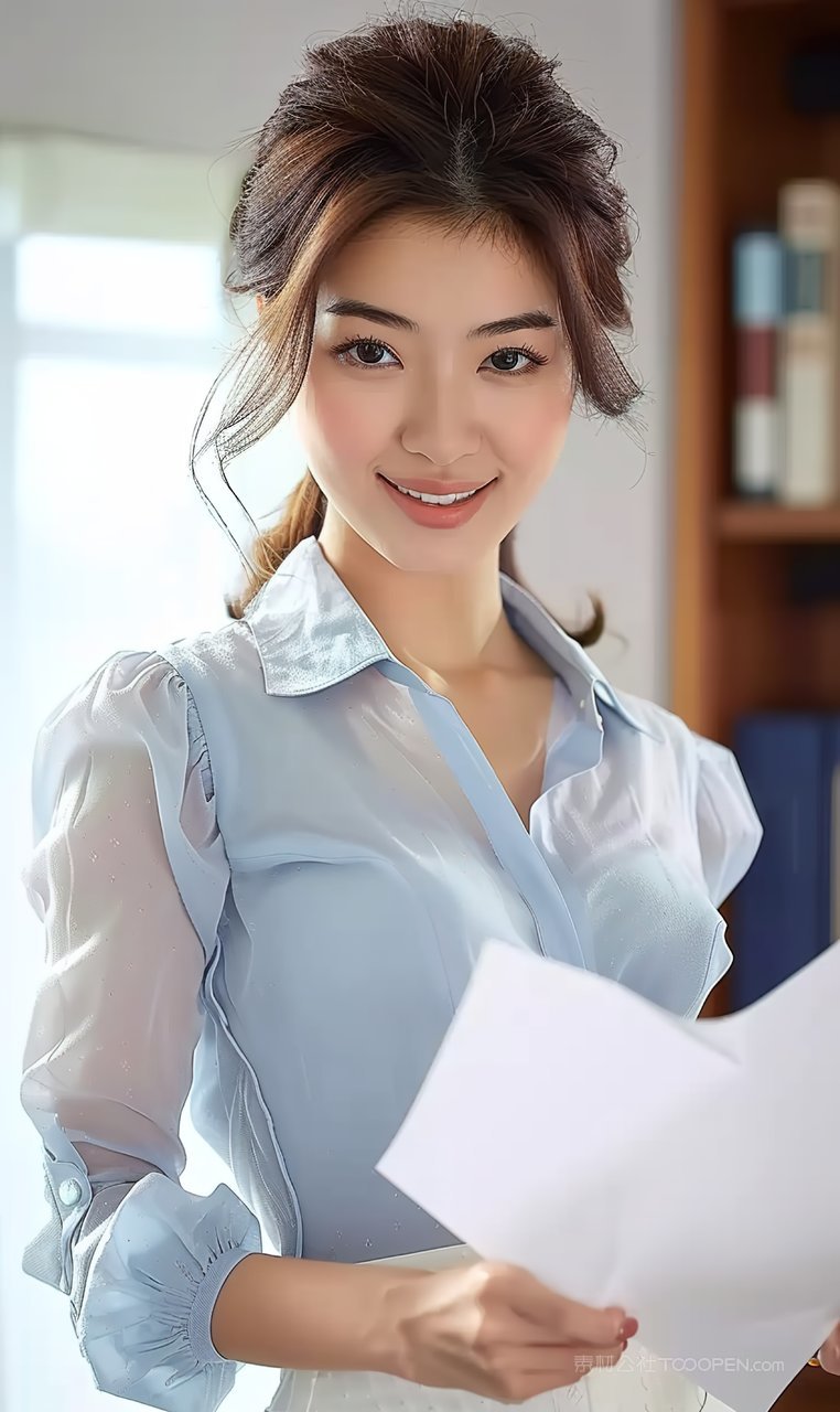 个性清纯护肤青年美白时尚女性美女